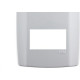 Placa Conjunto Modular Slim 4X2 - 2 Modulos Separarados Horizontais 8208 Placa Conjunto Modular Slim 4X2 - 2 Modulos Separarados Horizontais 8208