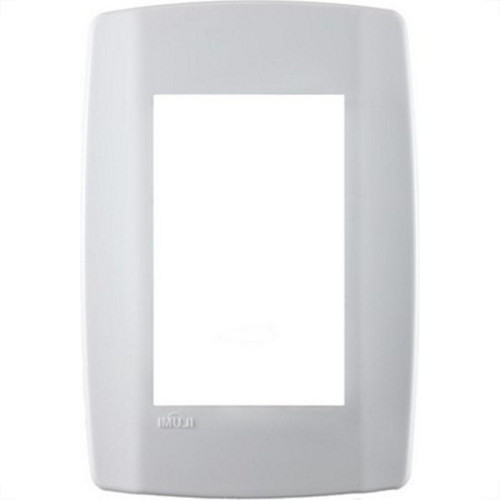 Placa Conjunto Modular Slim 4X2 - 3 Modulos Juntos Branca 8210 Placa Conjunto Modular Slim 4X2 - 3 Modulos Juntos Branca 8210