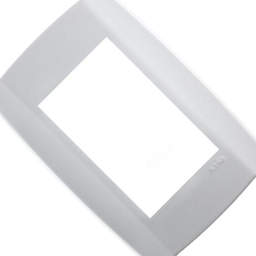 Placa Conjunto Modular Slim 4X2 - 3 Modulos Juntos Branca 8210 Placa Conjunto Modular Slim 4X2 - 3 Modulos Juntos Branca 8210
