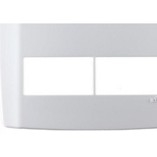 Placa Conjunto Modular Slim 4X4 - 2 Modulos + 2 Modulos Separados Branca 8307 Placa Conjunto Modular Slim 4X4 - 2 Modulos + 2 Modulos Separados Branca 8307