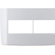 Placa Conjunto Modular Slim 4X4 - 2 Modulos + 2 Modulos Separados Branca 8307 Placa Conjunto Modular Slim 4X4 - 2 Modulos + 2 Modulos Separados Branca 8307