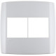 Placa Conjunto Modular Slim 4X4 - 2 Modulos + 2 Modulos Juntos Branca 8308