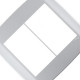 Placa Conjunto Modular Slim 4X4 - 3 Modulos + 3 Modulos Juntos Branca 8309 Placa Conjunto Modular Slim 4X4 - 3 Modulos + 3 Modulos Juntos Branca 8309