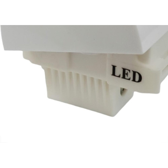 Modulo Ilumi Slim Com Led Minuteira Largo Branco 81422 Modulo Ilumi Slim Com Led Minuteira Largo Branco 81422