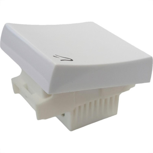 Modulo Ilumi Slim 1 Tecla Campainha Larga Branco 8137 Modulo Ilumi Slim 1 Tecla Campainha Larga Branco 8137