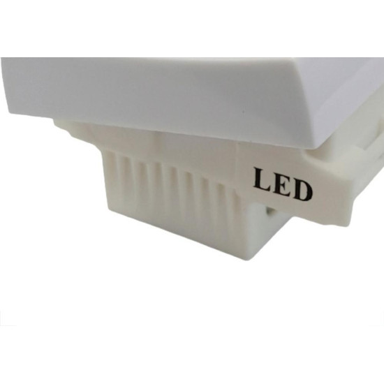 Modulo Ilumi Slim Com Led Campainha Largo Branco 81372 Modulo Ilumi Slim Com Led Campainha Largo Branco 81372