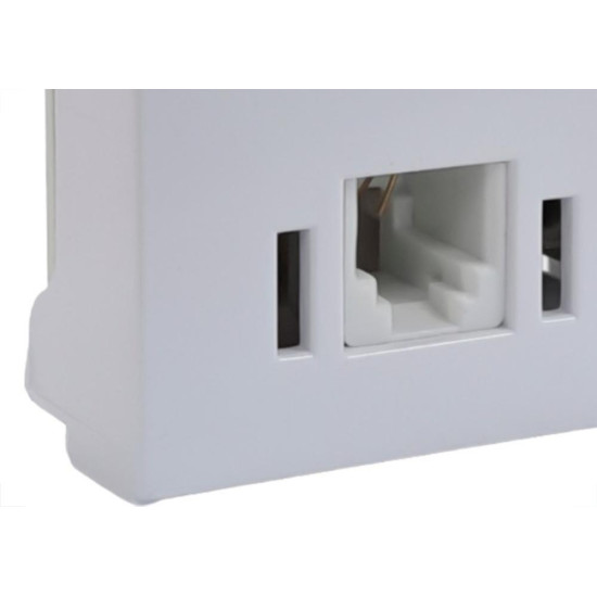 Modulo Ilumi Slim Tomada Telebras + Rj11 Branco - 8165 Modulo Ilumi Slim Tomada Telebras + Rj11 Branco - 8165