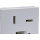 Modulo Ilumi Slim Tomada Telebras + Rj11 Branco - 8165 Modulo Ilumi Slim Tomada Telebras + Rj11 Branco - 8165