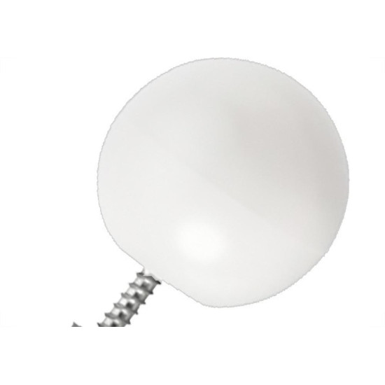 Batedor De Porta Sforplast Bola Branca Pacote Com 10 Pecas