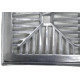 Grelha De Aluminio Com Porta Grelha Concava 15X15Cm