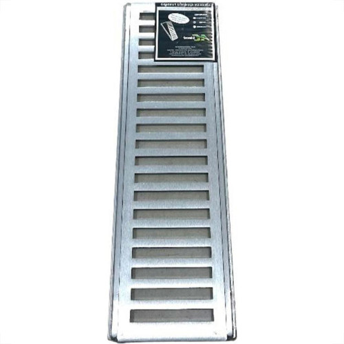 Grelha De Aluminio Com Porta Grelha 15X 50Cm Grelha De Aluminio Com Porta Grelha 15X 50Cm