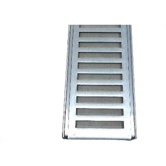 Grelha De Aluminio Com Porta Grelha 15X100Cm Grelha De Aluminio Com Porta Grelha 15X100Cm