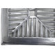 Grelha De Aluminio Com Porta Grelha Concava 30X30Cm
