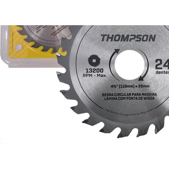 Serra Circular Widea Thompson 4.3/8''X 24 Dentes Para Makita Serra Circular Widea Thompson 4.3/8''X 24 Dentes Para Makita