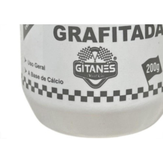 Graxa Gitanes Calcio Grafitada Pote 200G. Graxa Gitanes Calcio Grafitada Pote 200G.