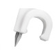Grampo Para Fio Sforplast Coaxial Branco Rg-59 Com 100 Pecas
