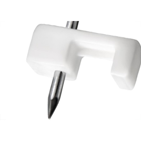 Grampo Para Fio Sforplast Tipo Unha 10-12 Com 100 Pecas Branco Grande