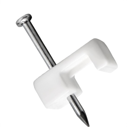 Grampo Para Fio Sforplast Tipo Unha 14-16 Com 100 Pecas Branco Medio Grampo Para Fio Sforplast Tipo Unha 14-16 Com 100 Pecas Branco Medio