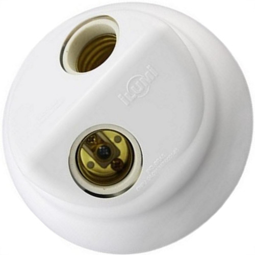 Plafon Decorativo Ilumi Duplo Branco 100W. 18092 Com 10 Pecas - Kit C/10 Pecas Plafon Decorativo Ilumi Duplo Branco 100W. 18092 Com 10 Pecas - Kit C/10 Pecas