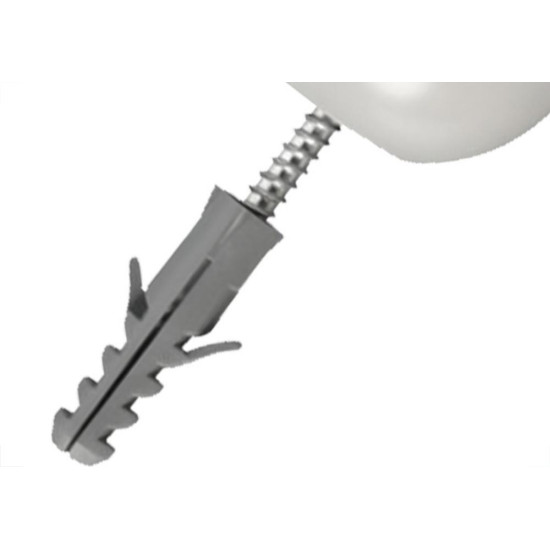 Batedor De Porta Sforplast Bola Cinza Pacote Com 10 Pecas