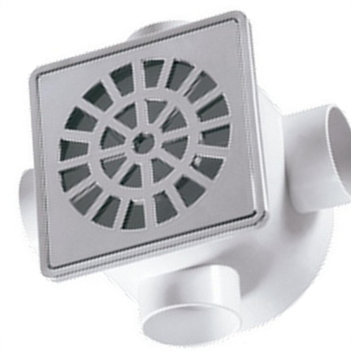 Caixa Sifonada Herc 100X100X50 Quadrada Cromada 5259