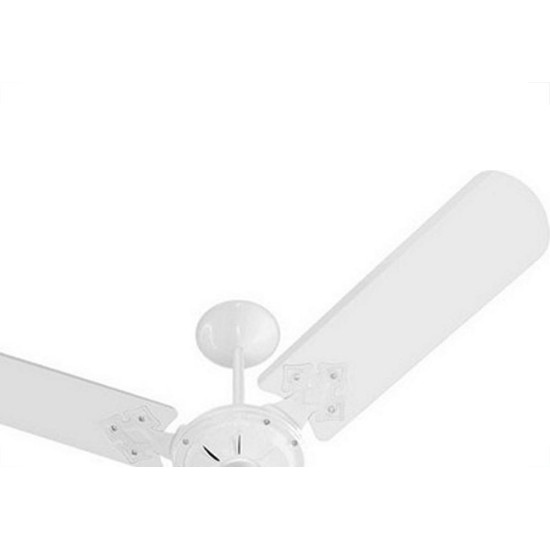 Ventilador Teto Venti-Delta 3 Pas Branco Com Globo 127V.