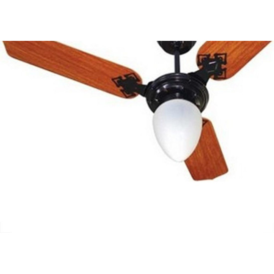 Ventilador Teto Venti-Delta 3 Pas Preto Com Mogno Com Globo 127V. Ventilador Teto Venti-Delta 3 Pas Preto Com Mogno Com Globo 127V.