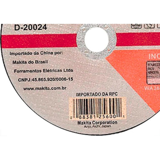 Disco Aco Inox Makita 7''X5/64''X7/8'' - D-20024 - Fino 2,0Mm Disco Aco Inox Makita 7''X5/64''X7/8'' - D-20024 - Fino 2,0Mm