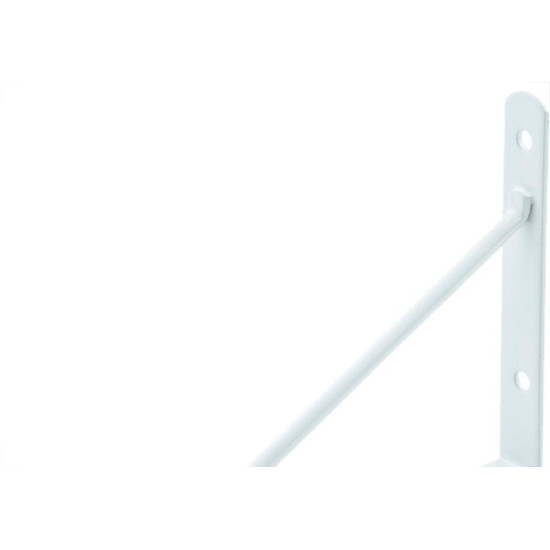 Suporte Prateleira Mao Francesa Podium 30Cm Branco - Kit C/12 Pecas Suporte Prateleira Mao Francesa Podium 30Cm Branco - Kit C/12 Pecas