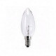 Lampada Vela Lisa Brasfort E-14 Clara 40Wx220V. - Kit C/5 Pecas