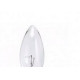 Lampada Vela Lisa Brasfort E-14 Clara 40Wx220V. - Kit C/5 Pecas
