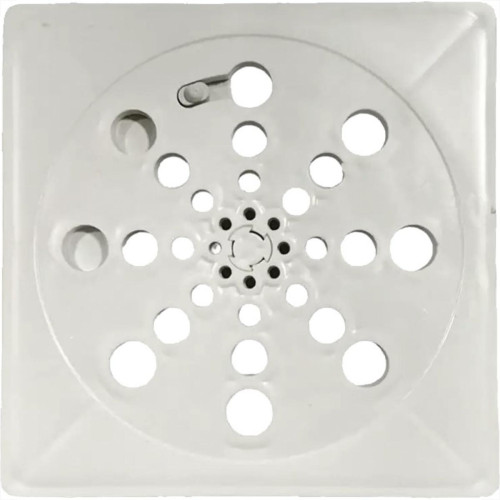 Grelha Plastica Quadrada Branca Overtime 10X10Cm Com Fecho Grelha Plastica Quadrada Branca Overtime 10X10Cm Com Fecho