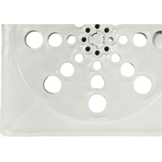 Grelha Plastica Quadrada Branca Overtime 10X10Cm Com Fecho Grelha Plastica Quadrada Branca Overtime 10X10Cm Com Fecho
