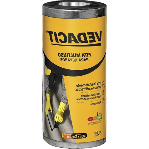 Fita Multiuso Otto Vedacit Autoadesiva 30Cm X 10M Fita Multiuso Otto Vedacit Autoadesiva 30Cm X 10M