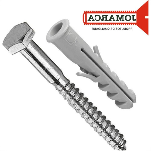 Parafuso Com Bucha 8 Cabeca Sextavada Pacote Com 100 Pecas Jomarca (3/16X45) Parafuso Com Bucha 8 Cabeca Sextavada Pacote Com 100 Pecas Jomarca (3/16X45)