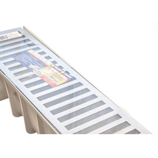 Grelha De Aluminio Com Caixa Coletora Pvc 15X 50Cm