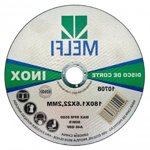 Disco Aco Inox Melfi 180Mmx1,6Mmx22,2Mm - 10708