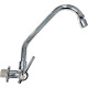 Torneira Bica Movel Pia Parede Metal Unifix - C-90 - 1/4 Volta - 2158 Cromada