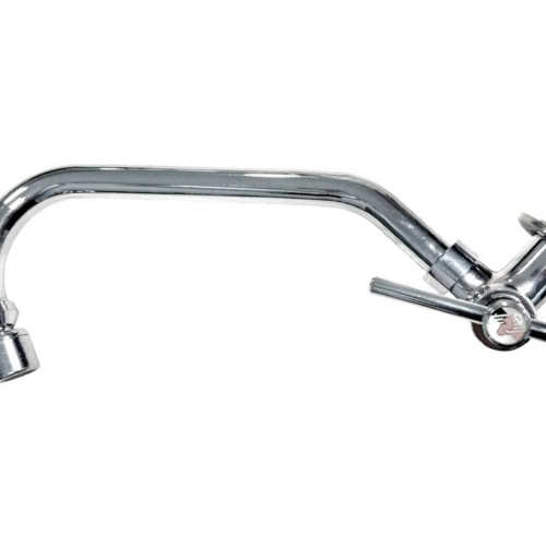 Torneira Bica Movel Pia Parede Metal Unifix - C-90 - 1/4 Volta - 2158 Cromada