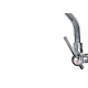 Torneira Bica Movel Pia Parede Metal Unifix - C-90 - 1/4 Volta - 2158 Cromada