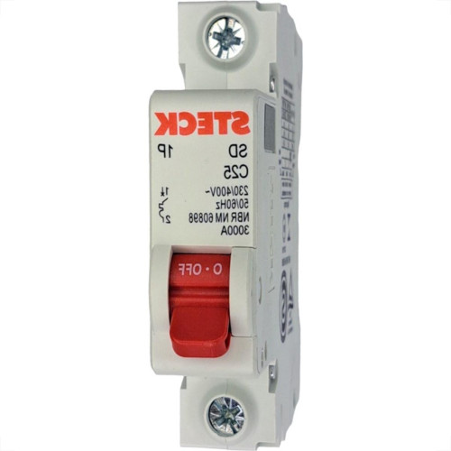 Disjuntor Steck ''Din'' Unipolar 25A. C