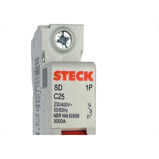 Disjuntor Steck ''Din'' Unipolar 25A. C