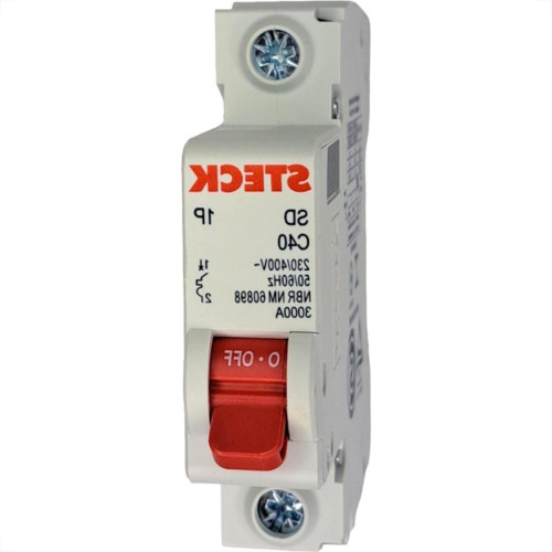 Kit C/2 - Disjuntor Steck ''Din'' Unipolar 40A. C Kit C/2 - Disjuntor Steck ''Din'' Unipolar 40A. C