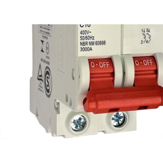 Disjuntor Steck ''Din'' Bipolar 10A. C