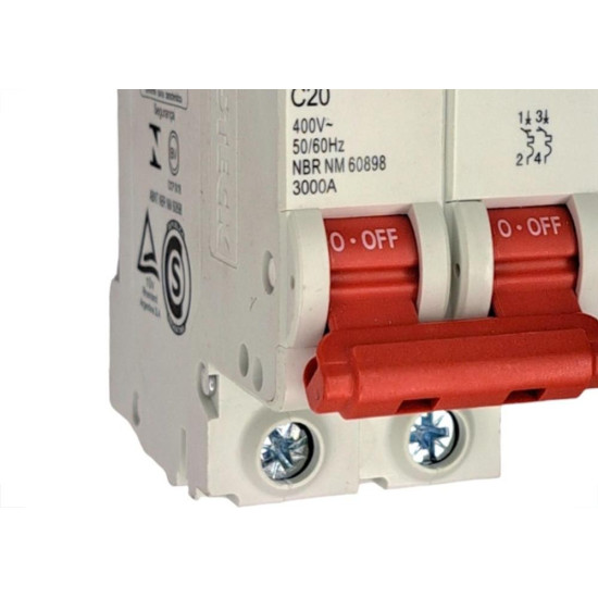 Disjuntor Steck ''Din'' Bipolar 20A. C