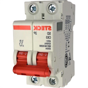 Disjuntor Steck ''Din'' Bipolar 63A. C