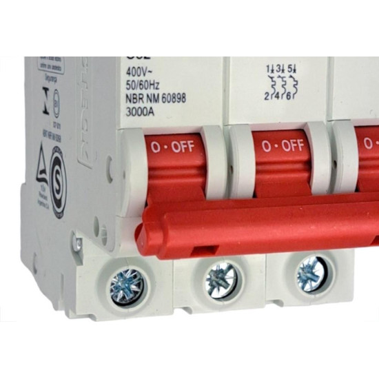 Disjuntor Steck ''Din'' Tripolar 32A. C