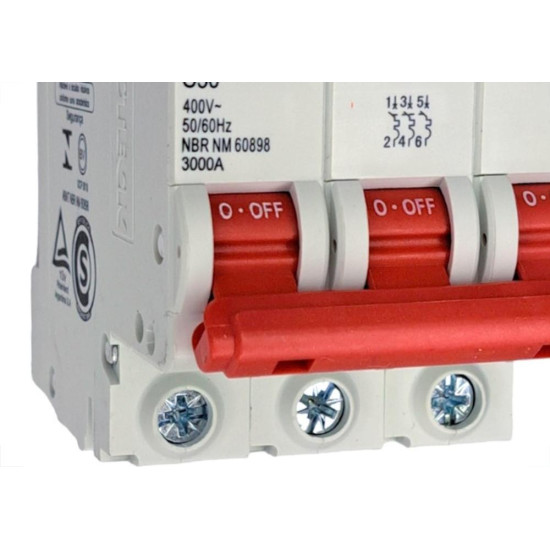 Disjuntor Steck ''Din'' Tripolar 50A. C