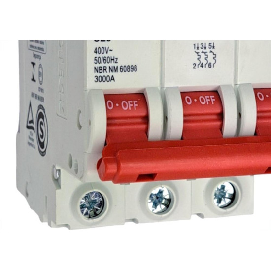 Disjuntor Steck ''Din'' Tripolar 25A. C