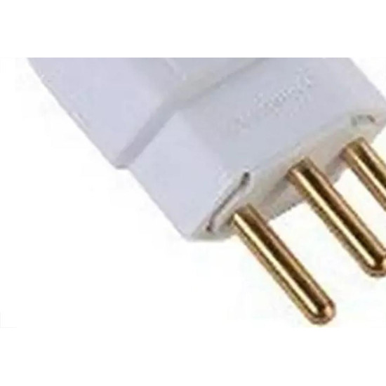 Pino Prensa Cabo Macho Interneed 2 Polos+Terra 10A. Branco 61724 - Kit C/10 Pecas